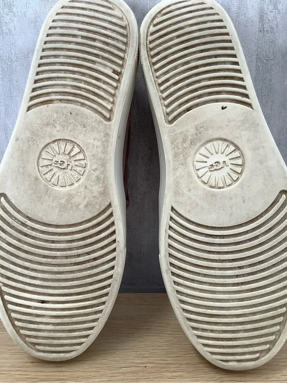 UGG Women's Mauve Slip-On Suede Sneakers